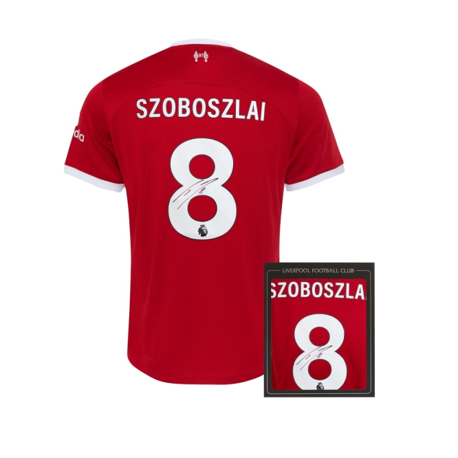 LFC Signed 23/24 Szoboszlai Boxed Shirt