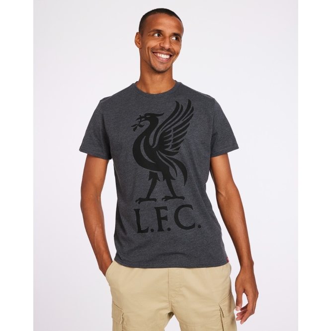 LFC Mens Charcoal Liverbird Tee