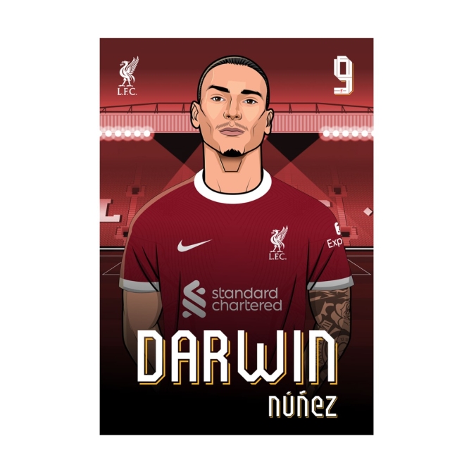 LFC 23/24 Darwin Núñez A2 Print