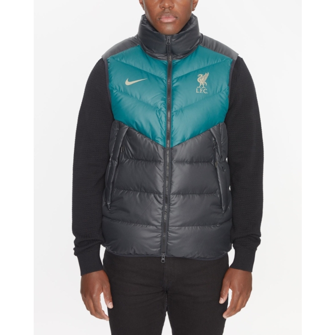 Cortavientos LFC Nike Hombre Verde Azulado Relleno con Plumón