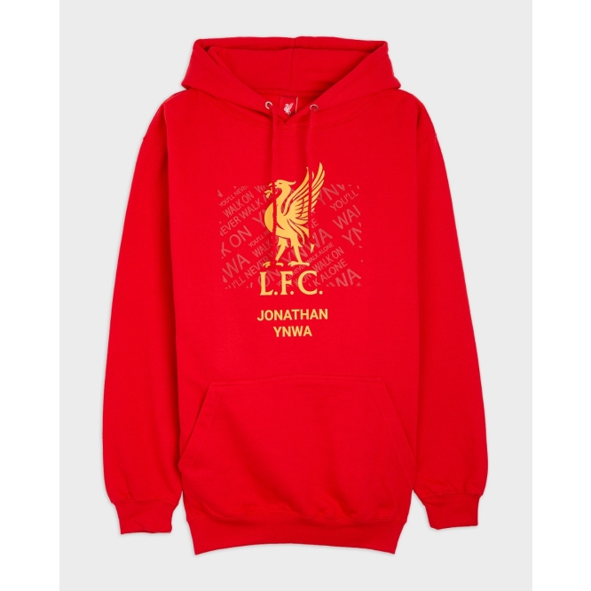 Personalise your LFC Liverbird Personalised Red Hoody at the Official ...