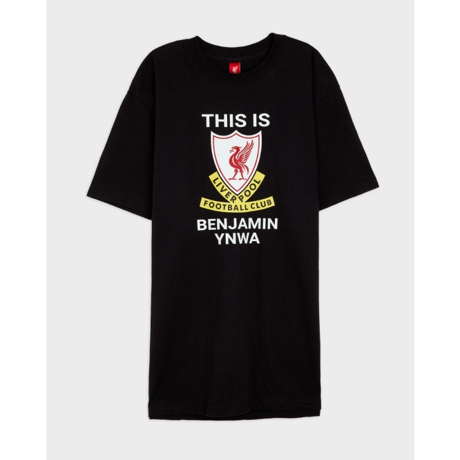 LFC This Is Anfield Personalised Black Tee