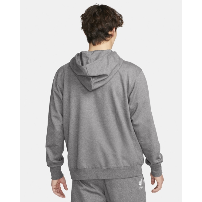 LFC Nike Mens 23/24 Fleece Hoodie Grey