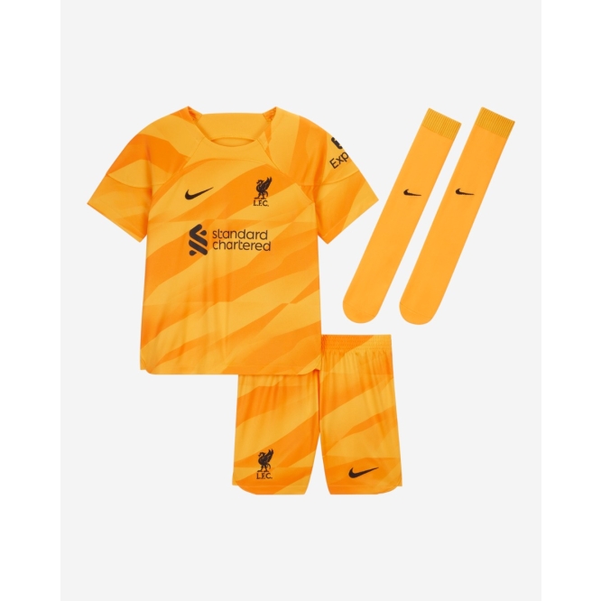 LFC Goalkeeper Kit 23/24, Black & Orange GK Kits