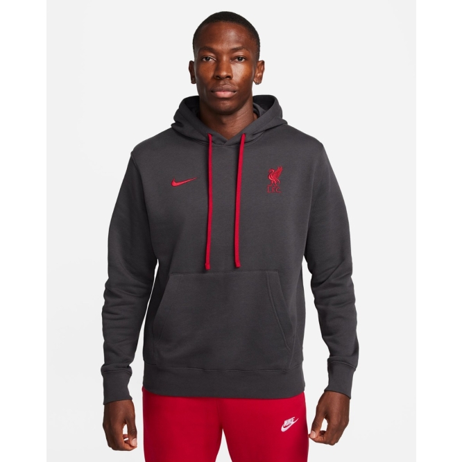 LFC Nike Mens Pullover Hoodie Dark Grey