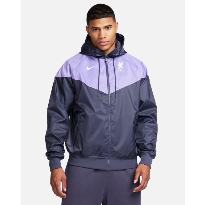 LFC Nike Mens 23/24 Windrunner Hooded Jacket Purple