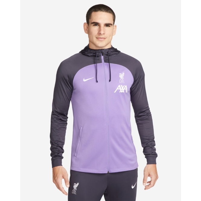 LFC Nike Mens 23/24 Fleece Hoodie Purple