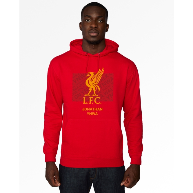 Personalise your LFC Liverbird Personalised Red Hoody at the Official ...
