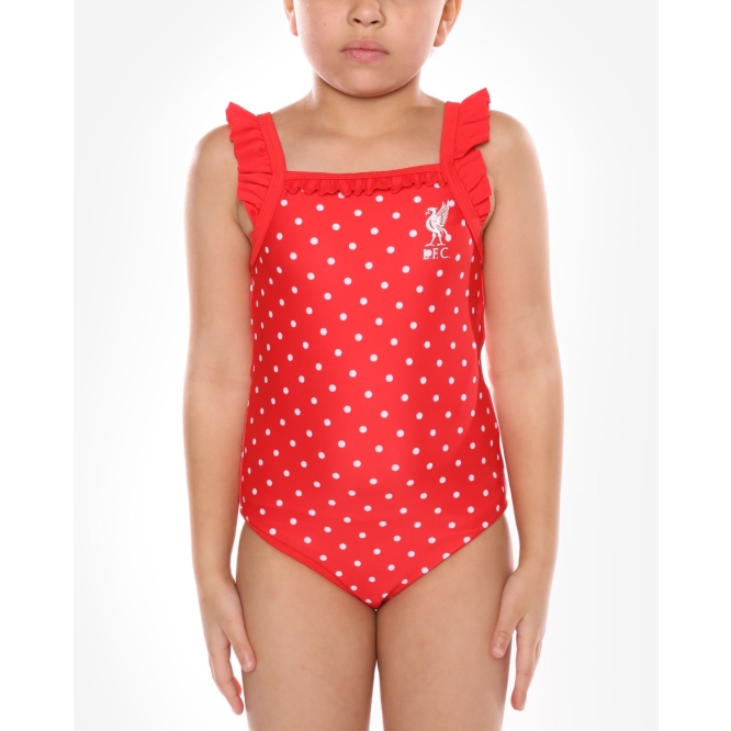 LFC Junior Red Polka Dot Swimming Costume