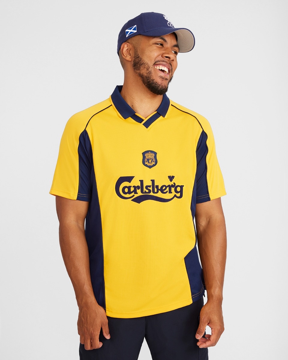 liverpool yellow away kit