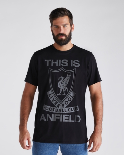 LFC Mens Black This Is Anfield Tee