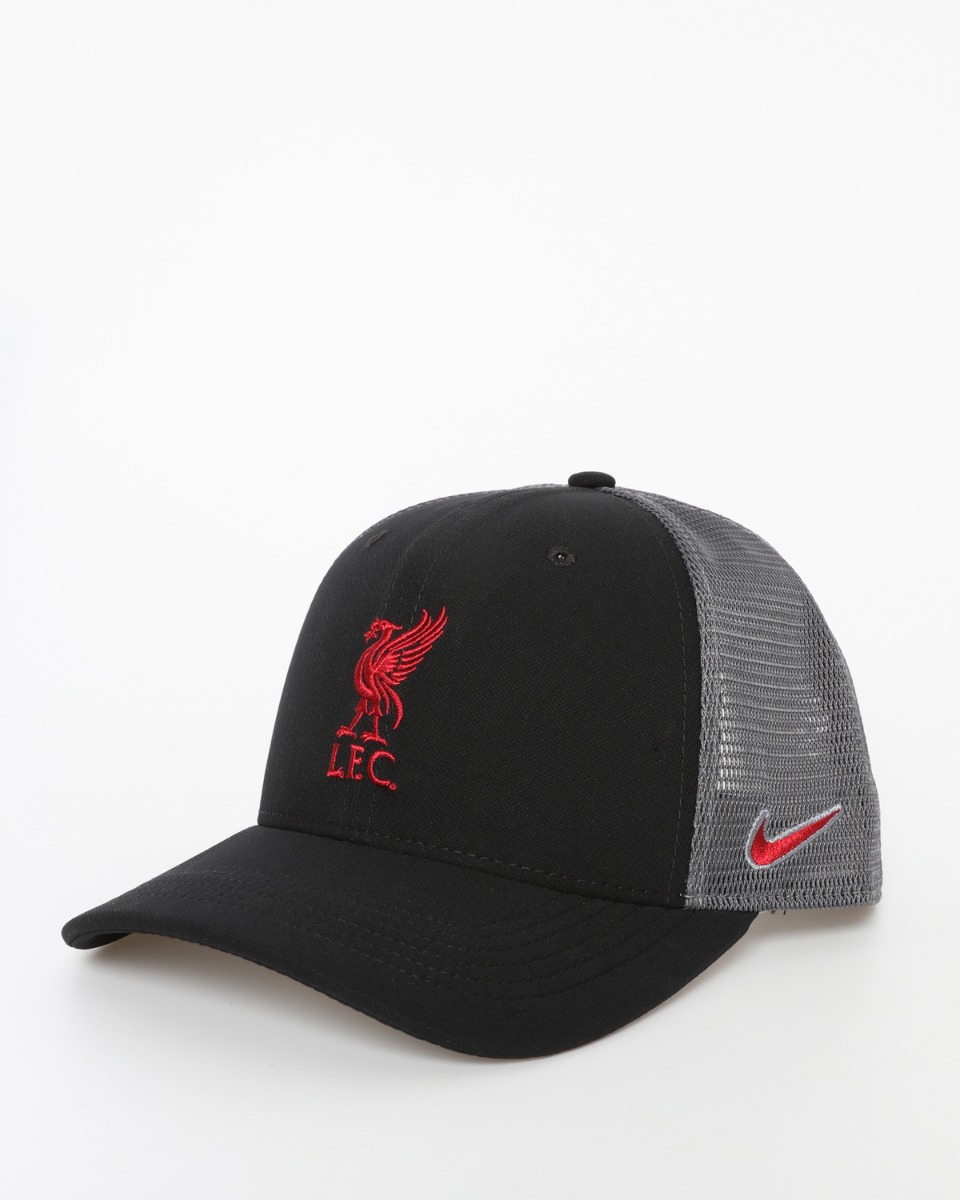 LFC Nike Adults Black Trucker Cap